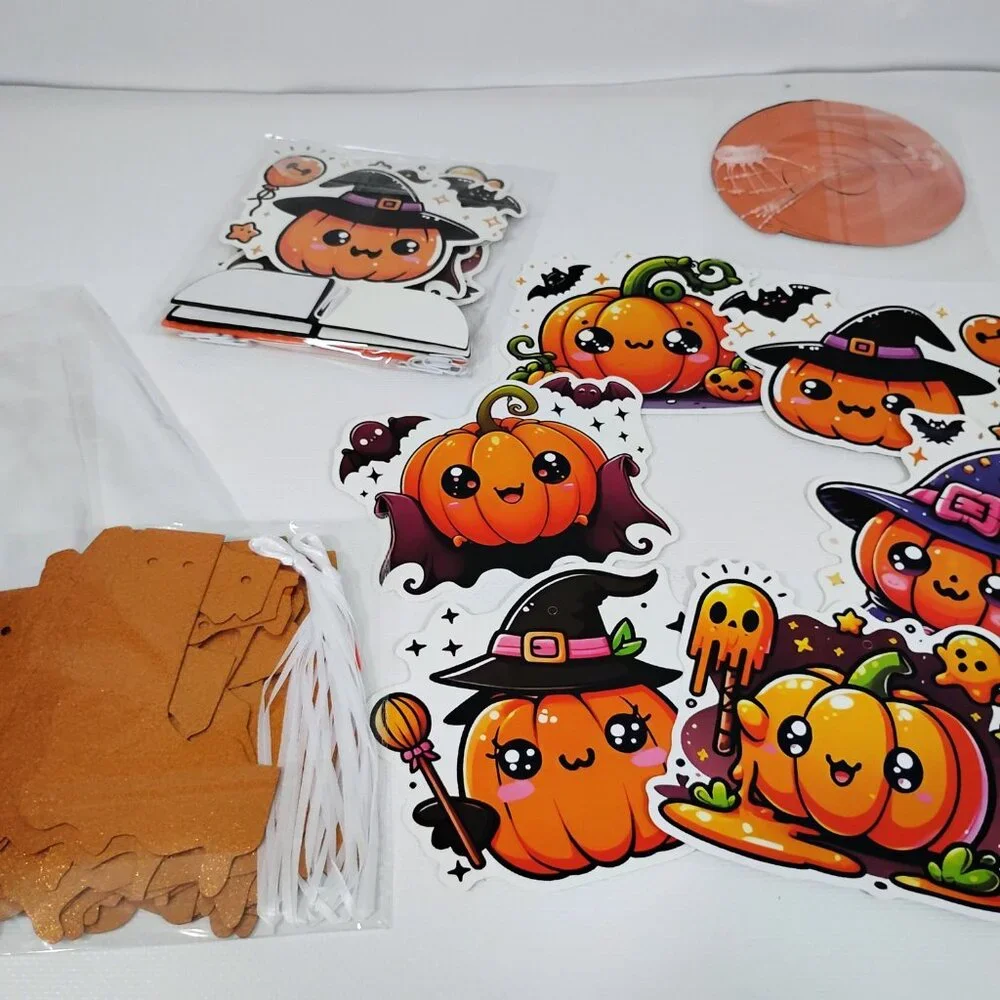 Halloween Party Centerpiece Set with Banner 17 Piece Set Fall Decor